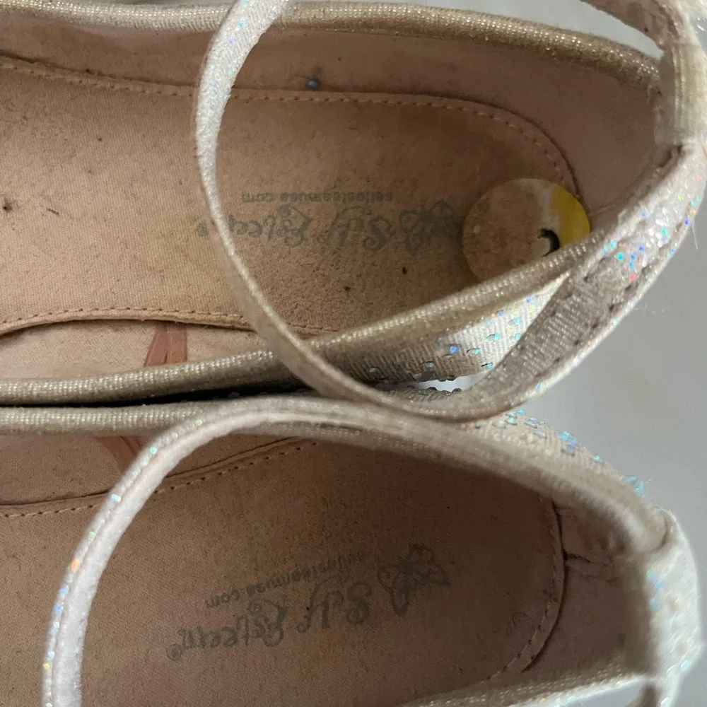 Self Esteem sparkle ballet slipper with ankle strap 3